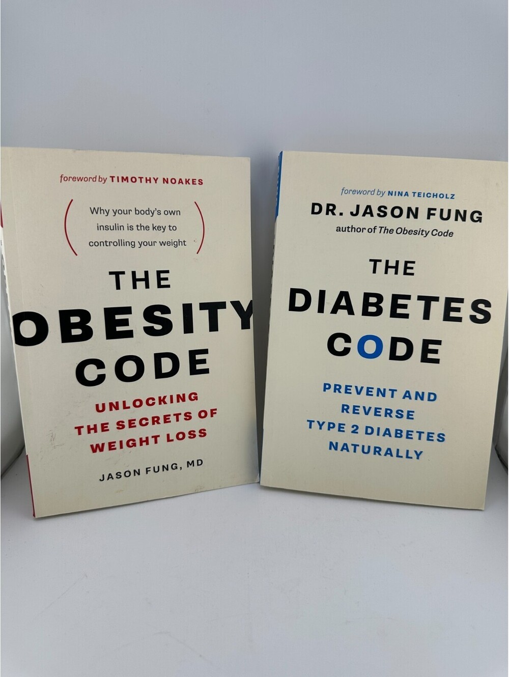 The Obesity Code & The Diabetes Code by Dr. Jason Fung – 2 Book Paperback Bundle
